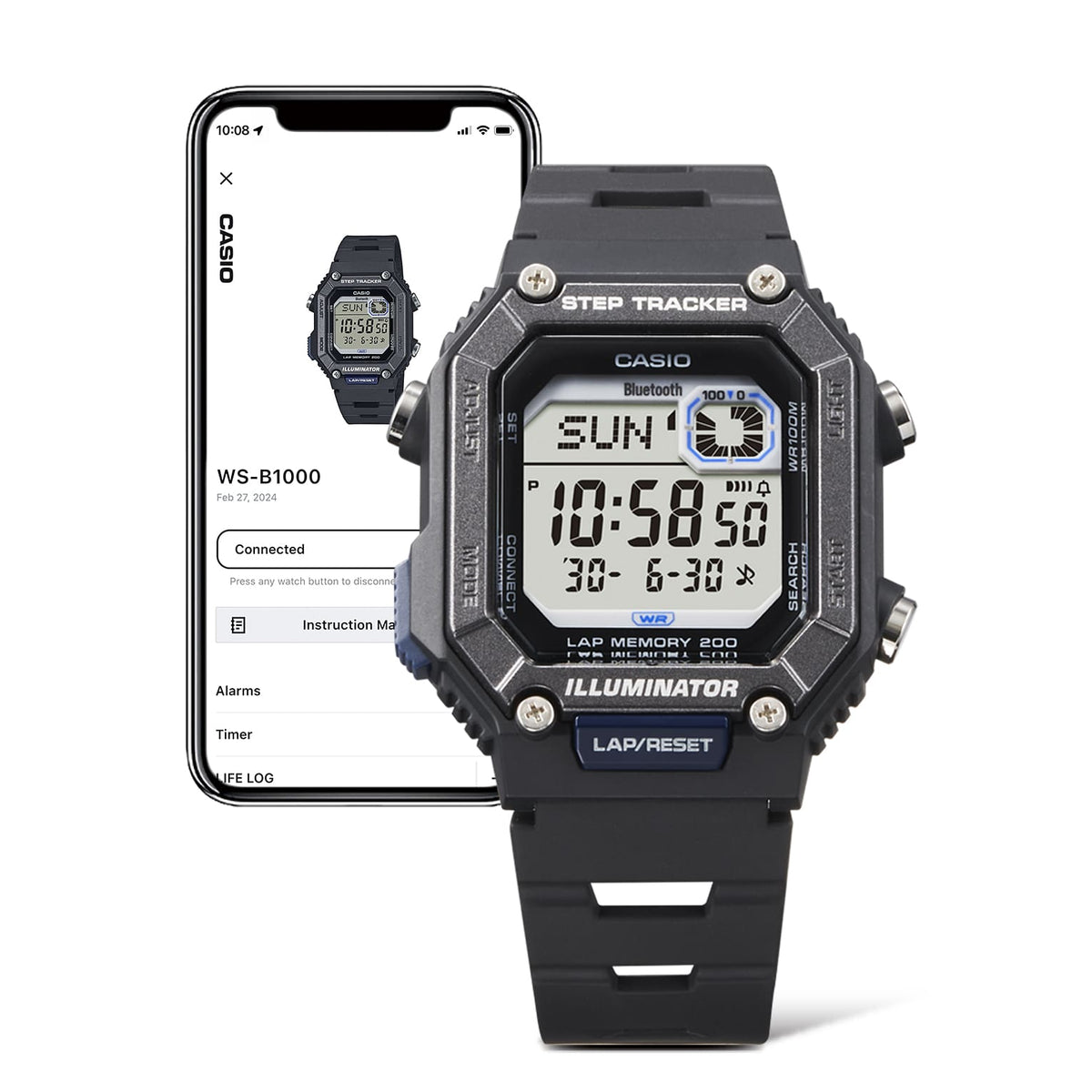 CASIO VINTAGE-WSB1000-1A-Watches-CASIO Australia