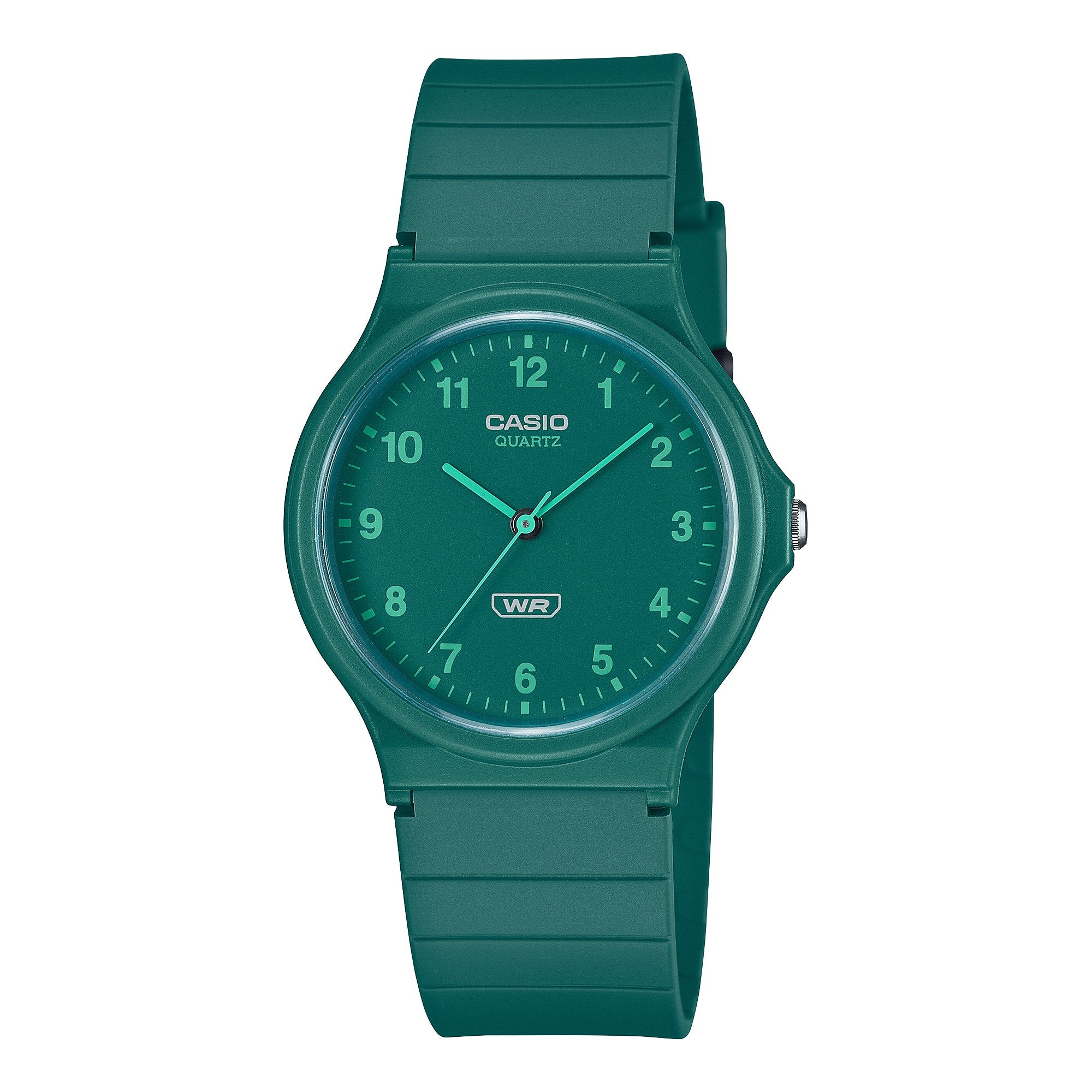 CASIO MQ24-3B Green Analogue Watch - Main Image