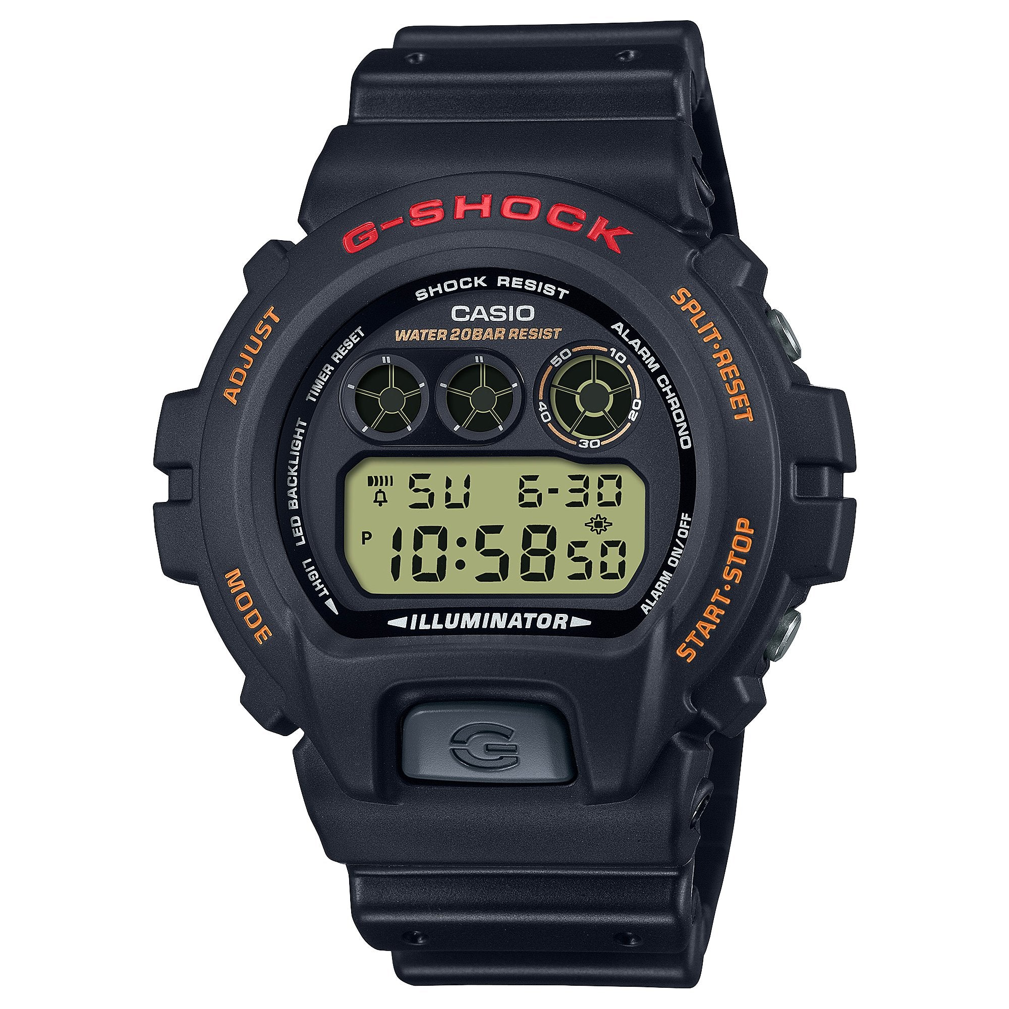 G-SHOCK DW6900UB-9D Black Digital Watch - Main Image