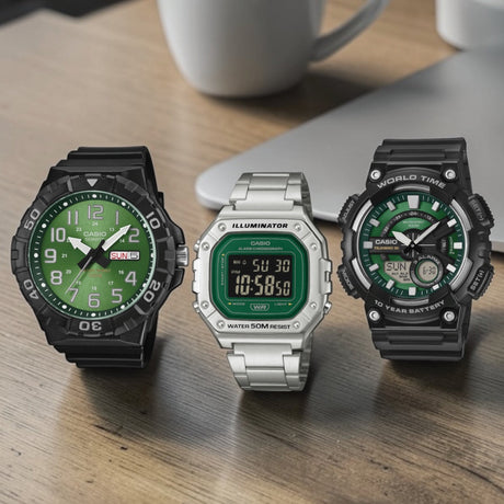 CASIO Green Face Series: A Fresh Take on Everyday Style