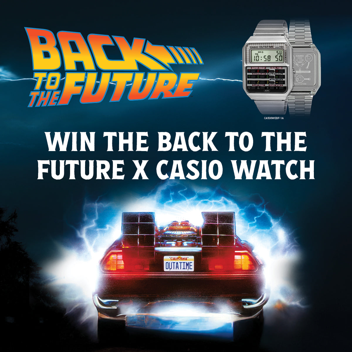 Win the CASIO x Back to the Future Watch