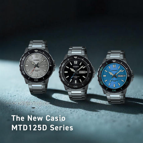 CASIO MTD125D: Clean Steel, Everyday Appeal