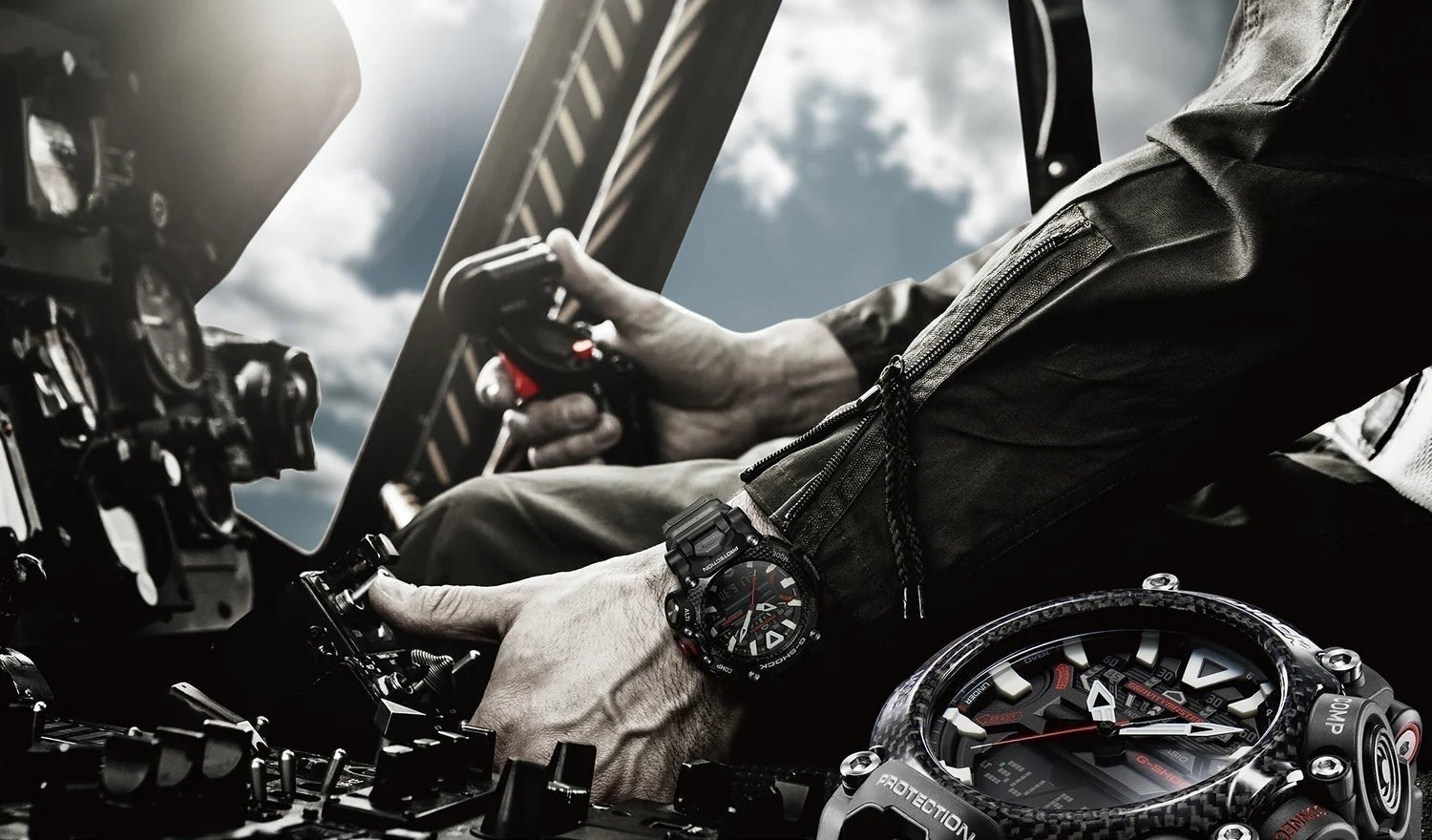 G-Shock Quad Sensor, Carbon Core Guard GRB200 Gravitymaster