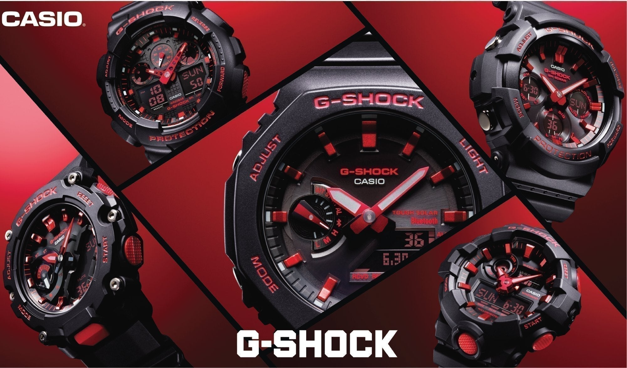G-SHOCK’s Ignite Red series takes a classic colour combination to a new level
