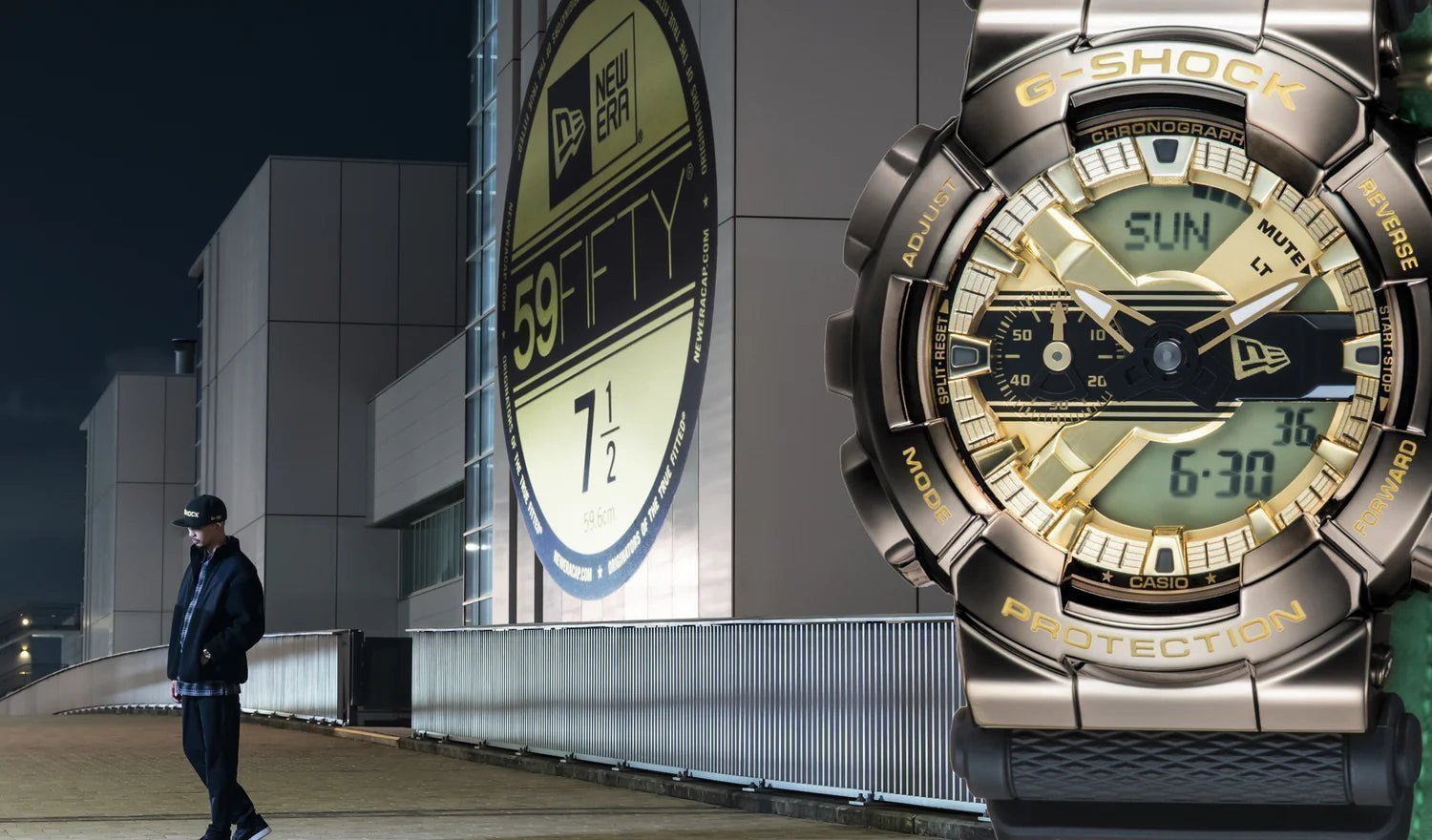 New Era has joint forces with G-Shock for the new GM110NE-1A.