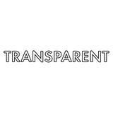 The word TRANSPARENT written in bold, black-outlined uppercase letters against a plain white background.