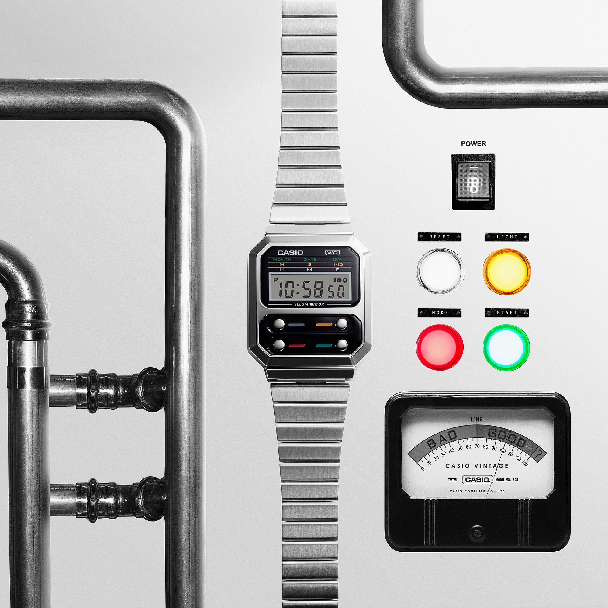 CASIO VINTAGE-A100WE-1A-Watches-CASIO Australia