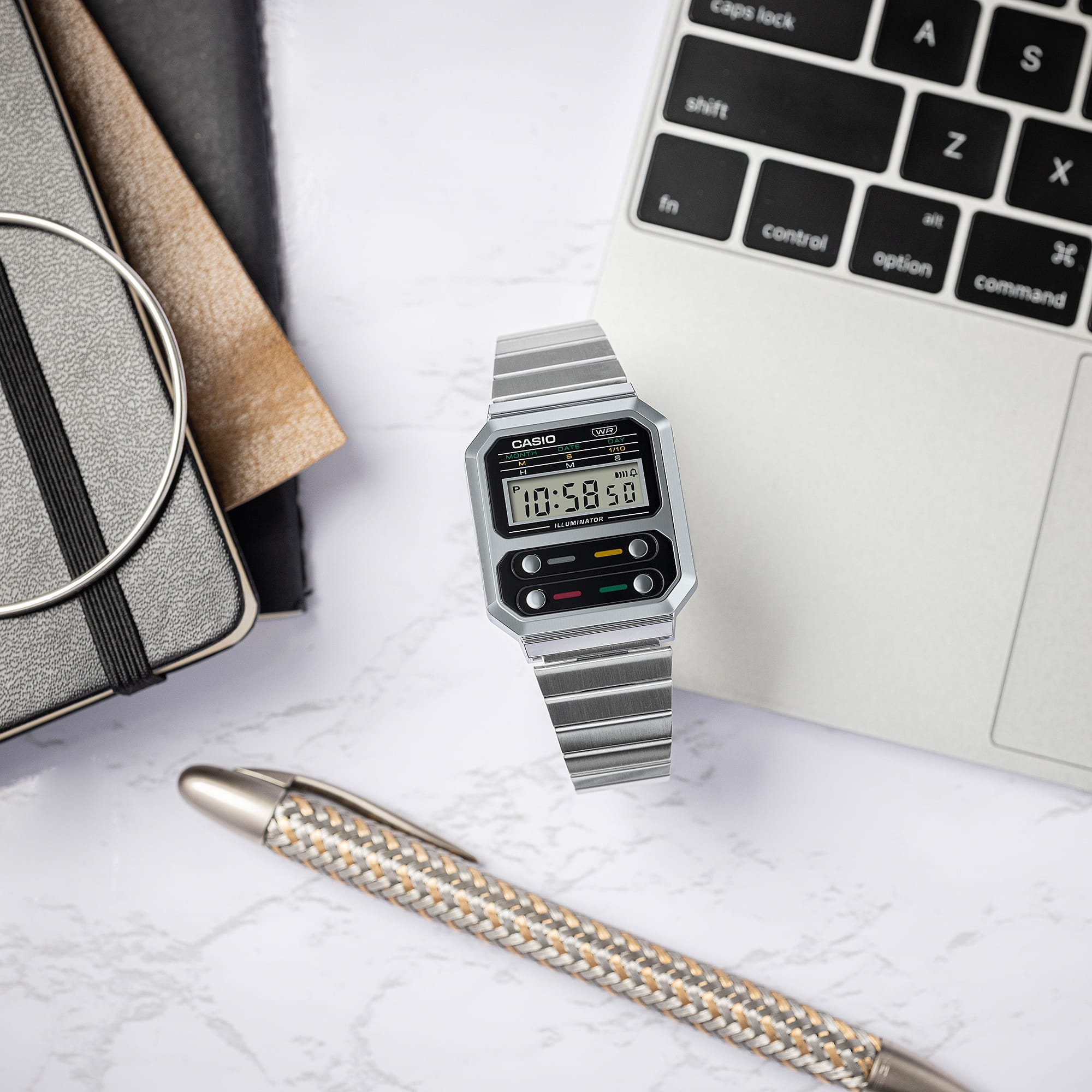CASIO VINTAGE-A100WE-1A-Watches-CASIO Australia