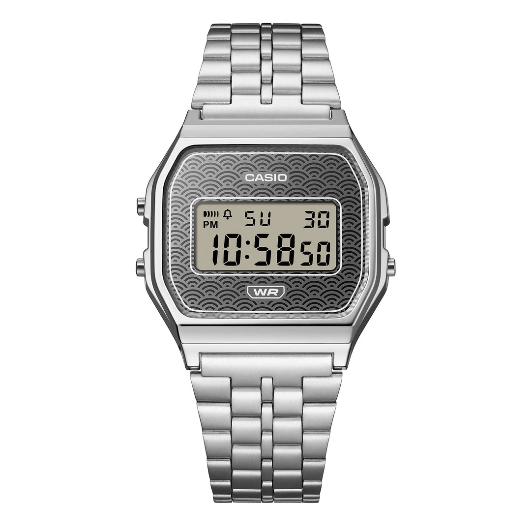 CASIO Vintage A159WEVJ-7D Watch | Classic Silver Digital
