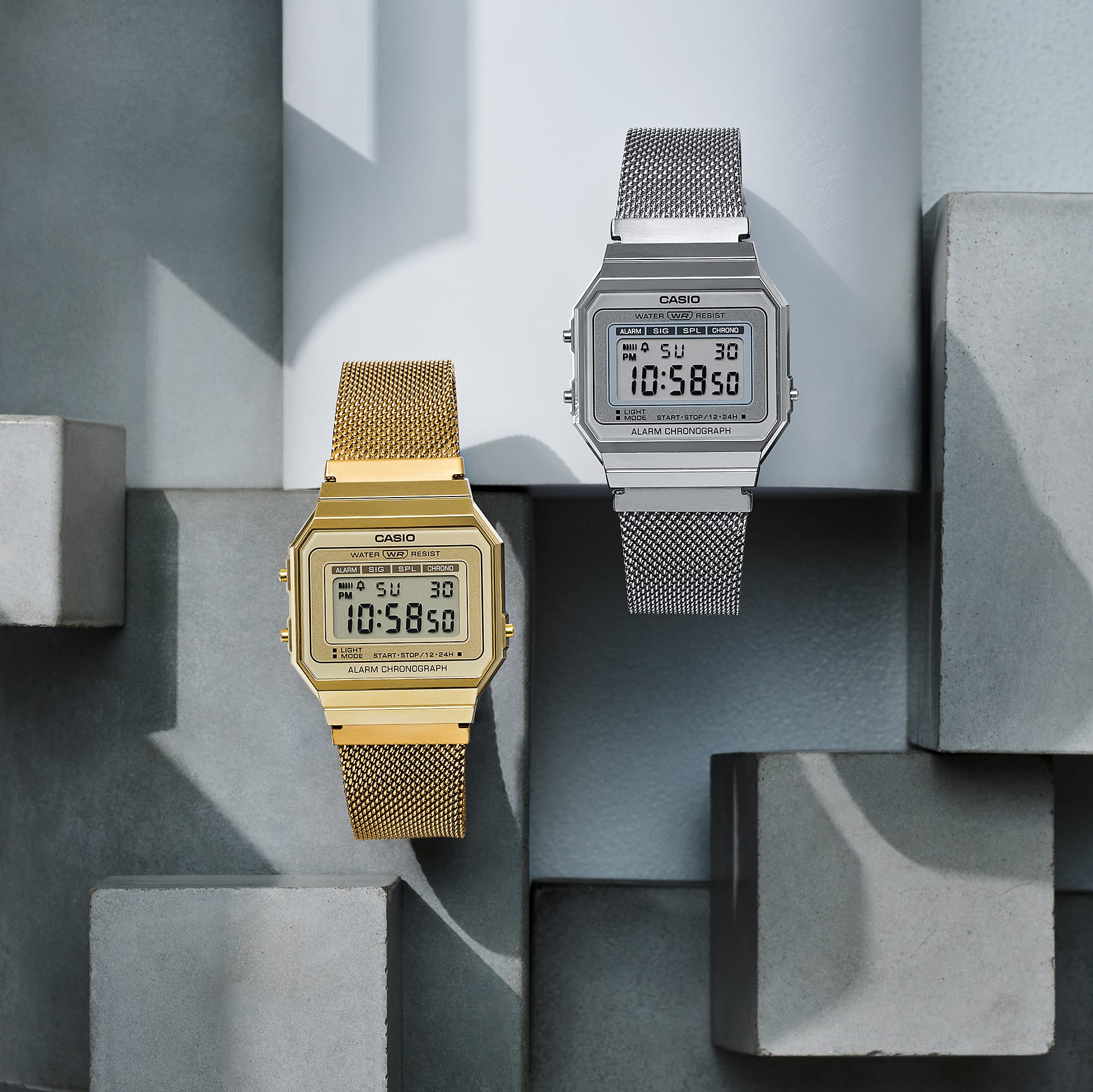 CASIO Vintage A700WM-7A Stainless Steel Silver Digital Watch