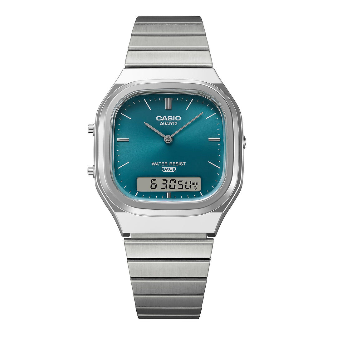 CASIO Vintage AQ240E-3A - Retro Sunray Digital-Analogue