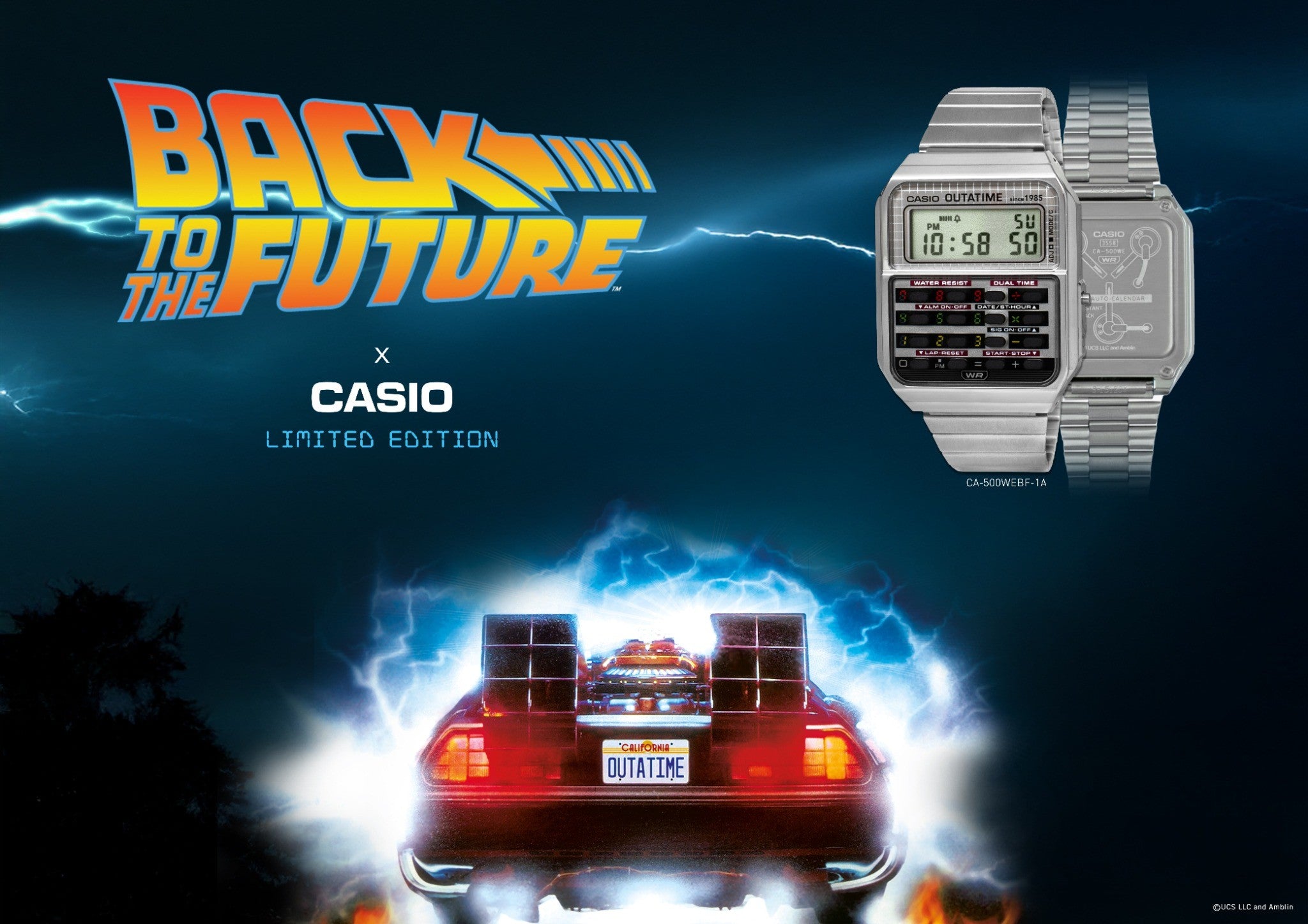 BACK TO THE FUTURE CASIO VINTAGE A500WEBF-1A