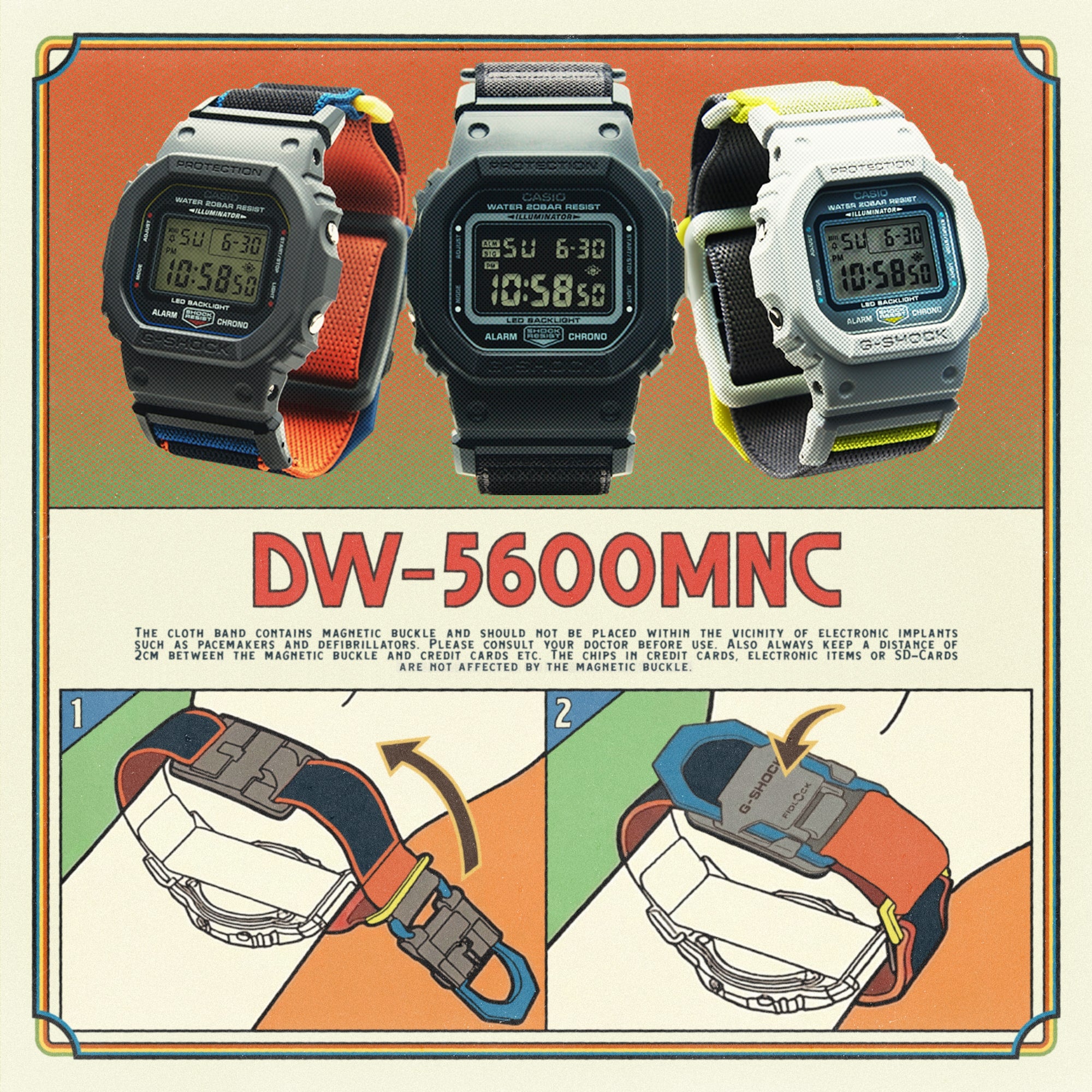 G-SHOCK DW5600MNC-7A8 Watch