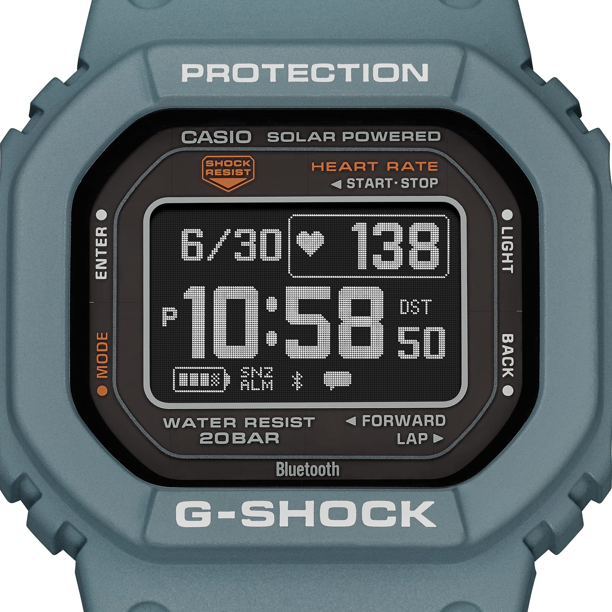 G-SHOCK DWH5600-2D Blue Heart Rate Monitor Digital Watch