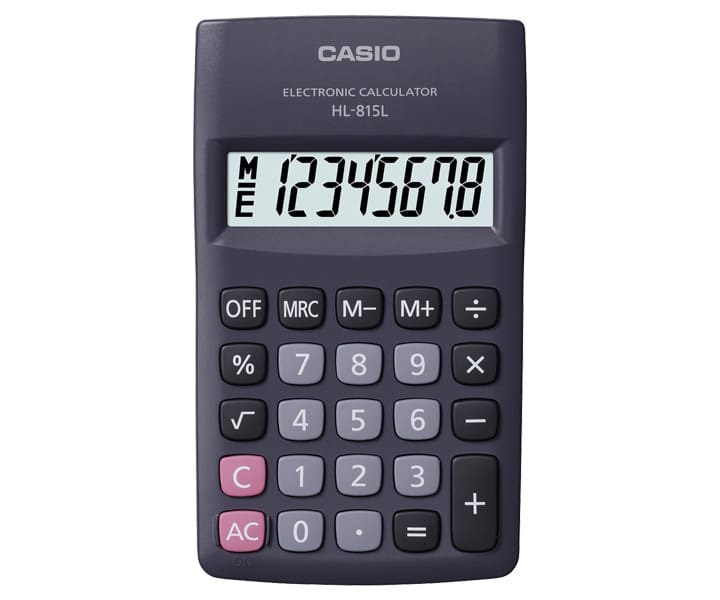 CASIO CALCULATORS-HL-815L-BK-Calculators-CASIO Australia