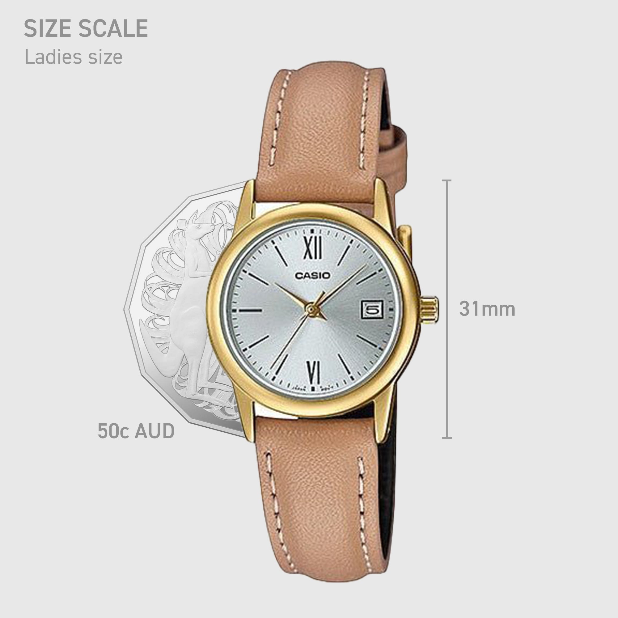 CASIO VINTAGE-LTPV002GL-7B3-Watches-CASIO Australia