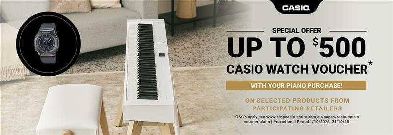 Casio Promo Code CASIO Music Voucher Claim