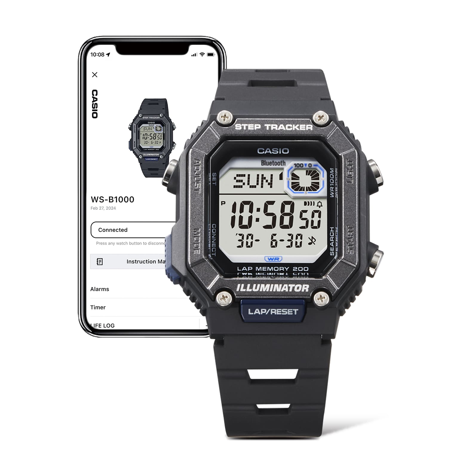 CASIO VINTAGE-WSB1000-1A-Watches-CASIO Australia