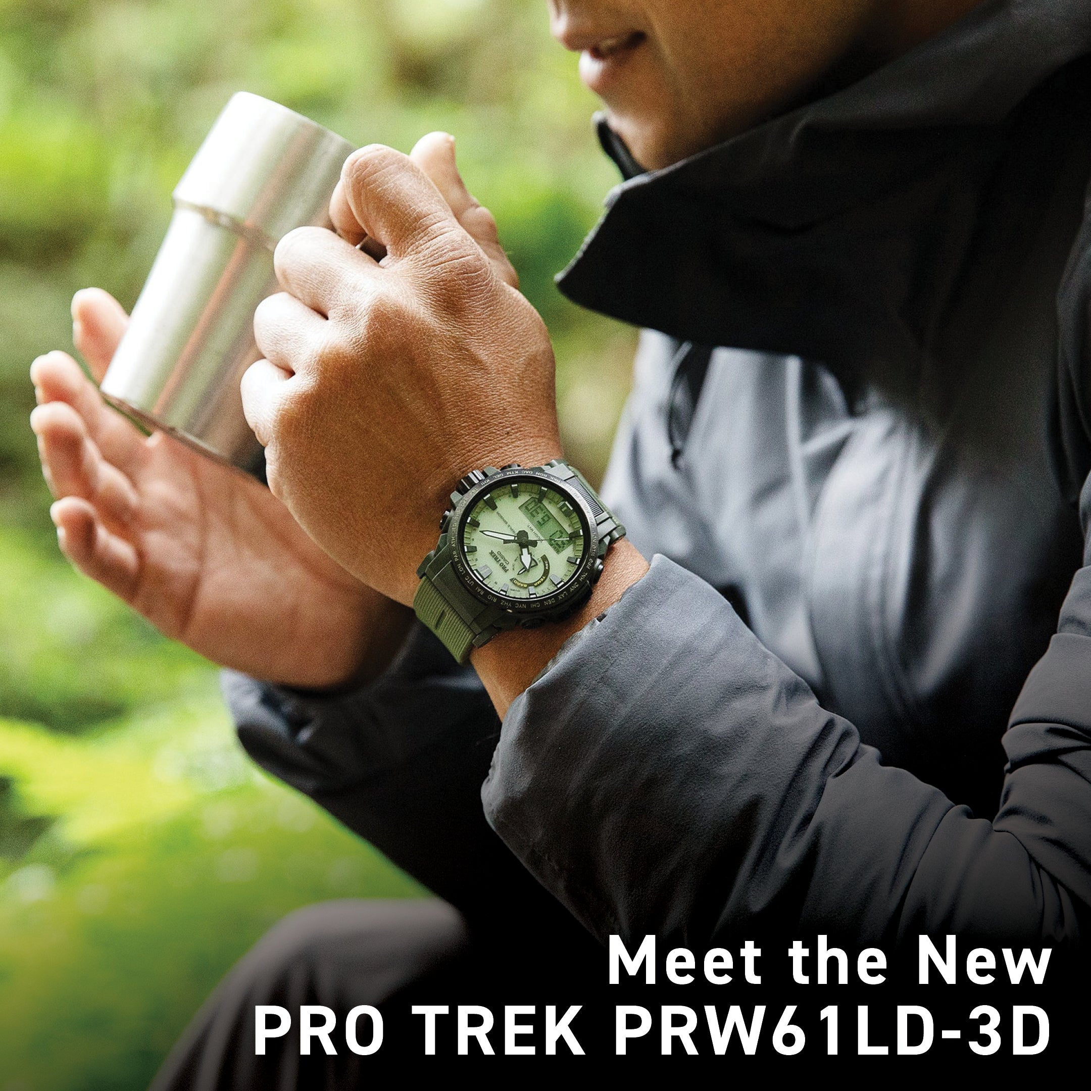 Introducing the PRO TREK PRW-61LD-3D: Innovation That Glows Green