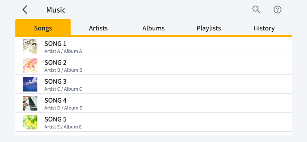 Display Your Own Songs in the App