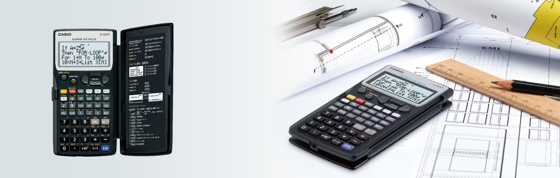 CASIO Scientific Calculator Banner
