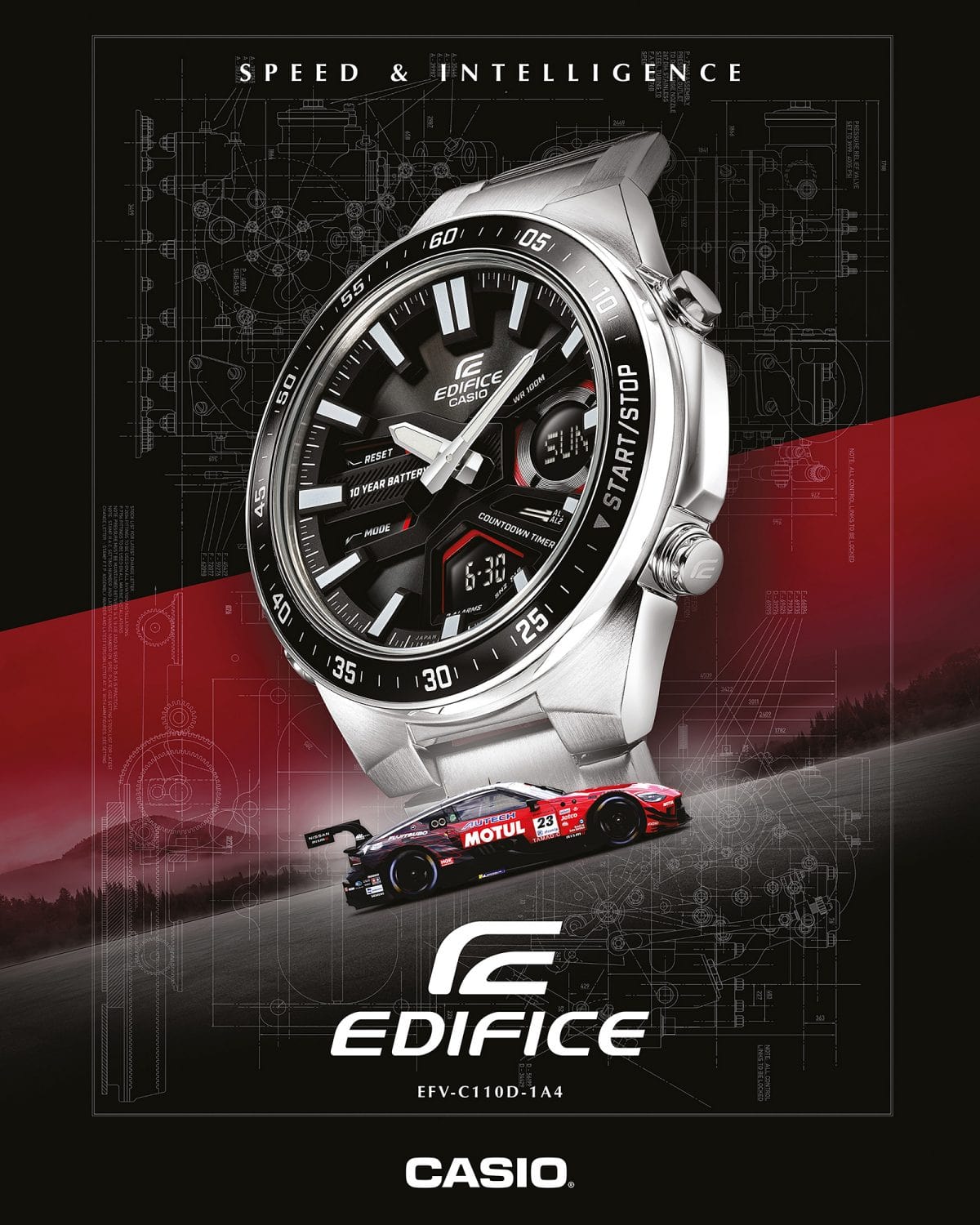 EDIFICE-EFVC110D-1A4-Watches-CASIO Australia