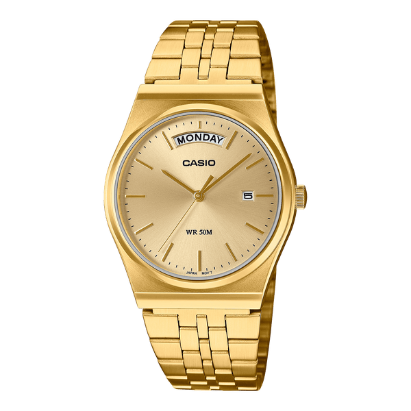 モフリン　ゴールド　Casio Casio MTP-V006G-9B Analog Men's Champagne Dial Stainless