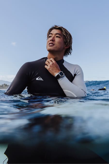 Kanoa Igarashi featured in the G-SHOCK Your Beat, Your Life campaign