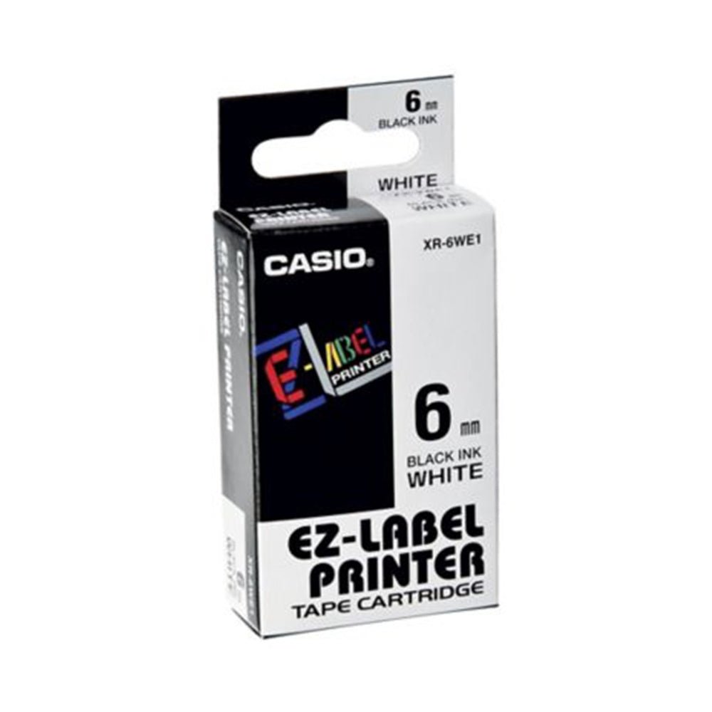 6mm Label CASIO 6mm Label Tape - White
